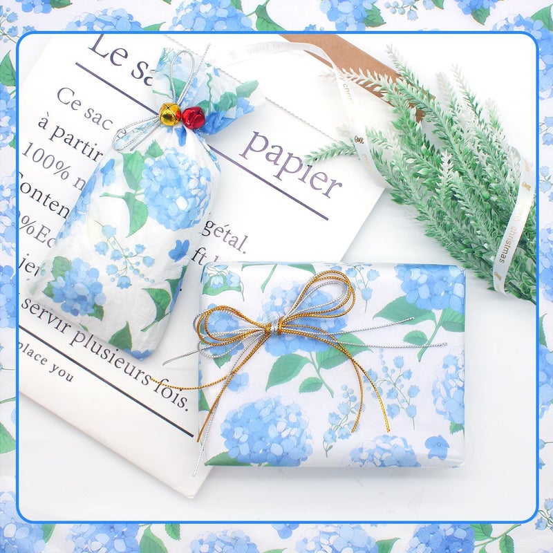 Benvo Floral Tissue Paper 20x29 Inch - 20 Sheets Decoupage Craft Paper for Gift Wrapping, Flower DIY Art Projects, Spring Wedding, Birthday & Baby Shower Decorations(Style K) - Image 4